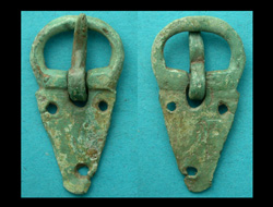 Buckle, Baldric, Plain Loop with fixed triangular plate, 4th Century AD
